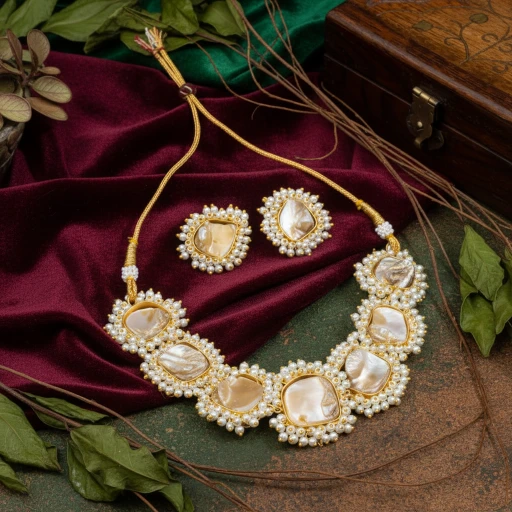 Sanaadhya Baroque Pearl Neck Piece With Beads