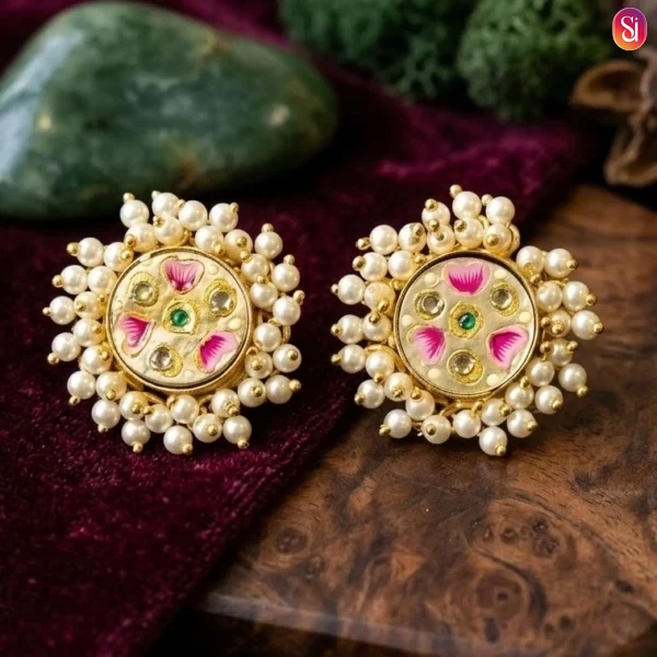Sanaadhya Handpainted Beads Studs